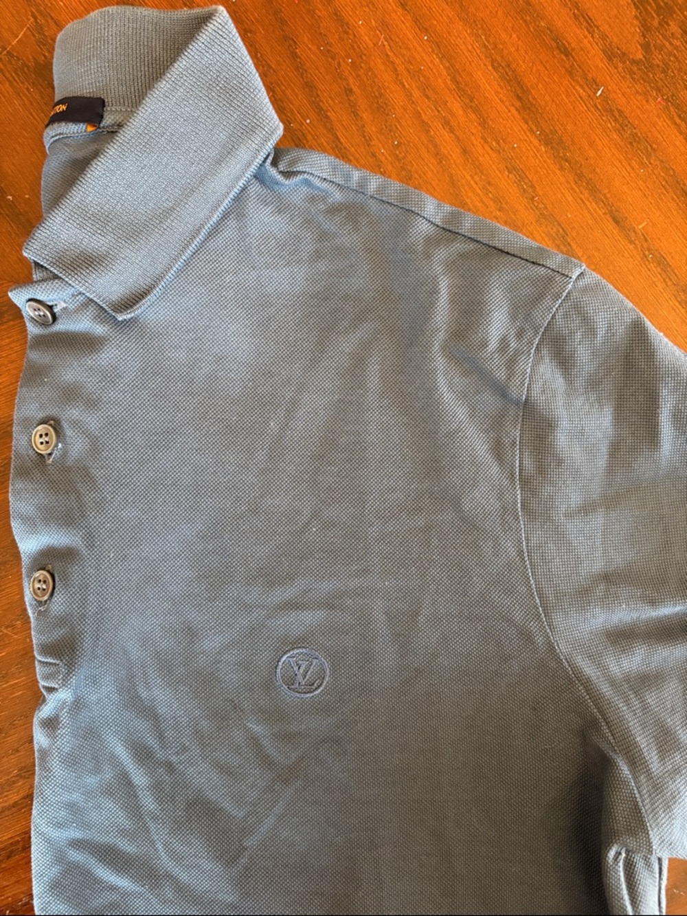 Louis Vuitton Men’s Polo Shirt in Light Slate Blue